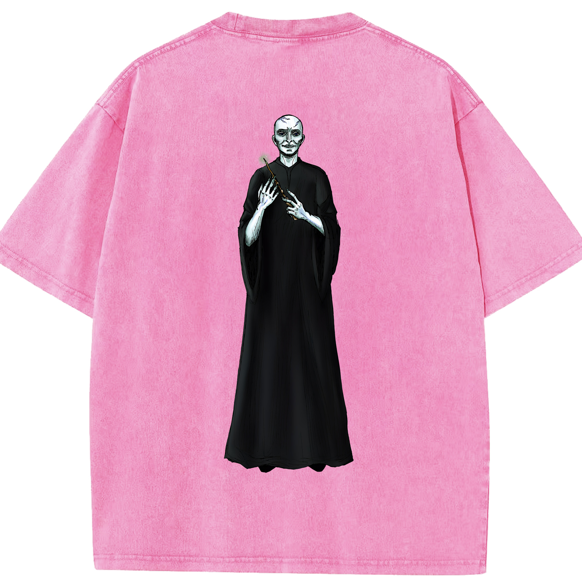 （画像用） Harry Potter ハリー・ポッターシリーズ 綿100% ヴィンテージ風 半袖Tシャツ（背面プリント）